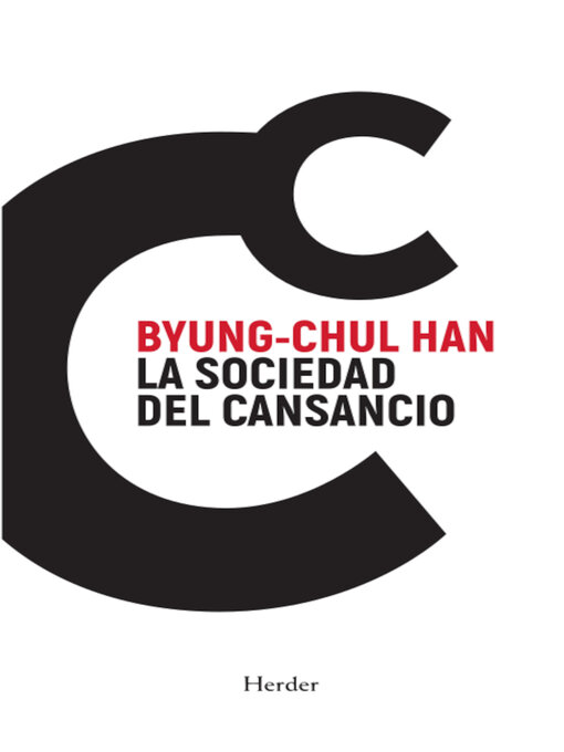 Cover image for La sociedad del cansancio